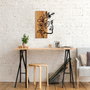 Wallity Woman Floral Face - 372 Escultura de pared de madera y metal